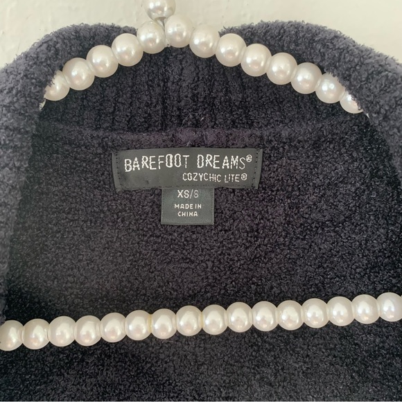 Barefoot Dreams Cozychic Lite Circle Cardi In Black - Picture 8 of 12